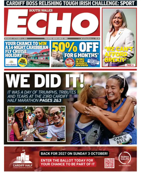 Cover of South Wales Echo