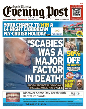 Cover of South Wales Evening Post