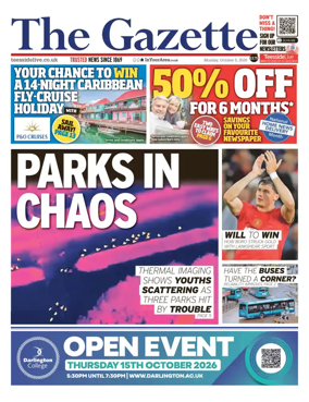 Cover of Teesside Evening Gazette