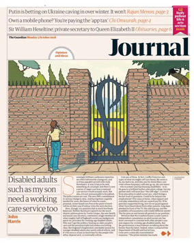 Cover of The Guardian e-paper Journal