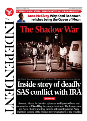Cover of The Independent