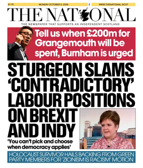 Cover of The National (Scotland)