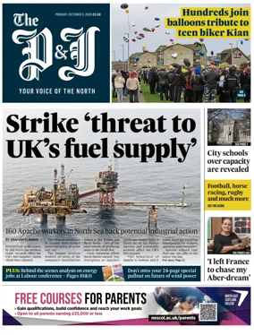 Cover of The Press and Journal (Aberdeen and Aberdeenshire)