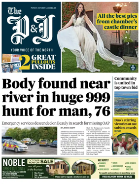 Cover of The Press and Journal (Inverness Highlands and Islands)