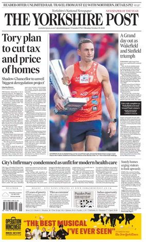 Cover of Yorkshire Post