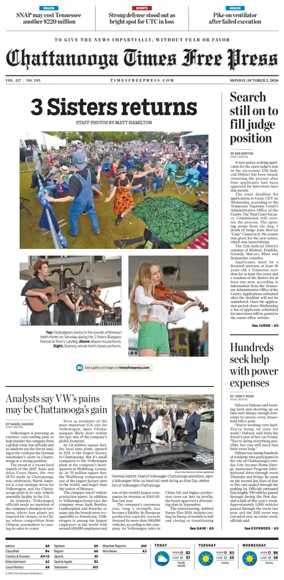Cover of Chattanooga Times Free Press