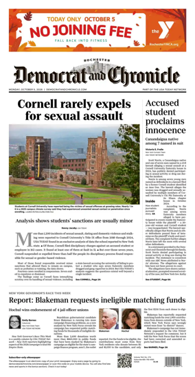 Cover of Democrat and Chronicle