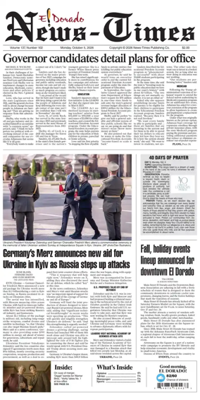 Cover of El Dorado News-Times (VCID - Camden News)