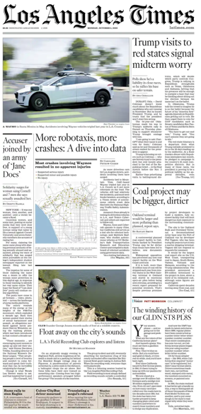 Cover of Los Angeles Times