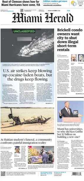 Cover of Miami Herald