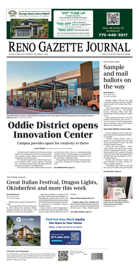 Cover of Reno Gazette Journal