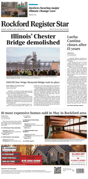 Cover of Rockford Register Star