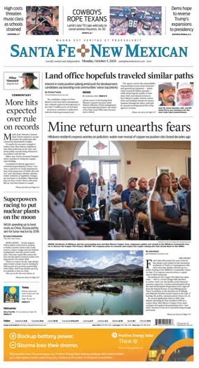 Cover of Santa Fe New Mexican
