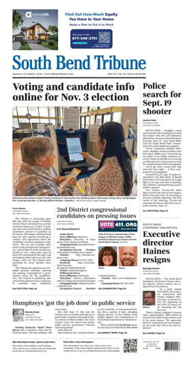 Cover of South Bend Tribune