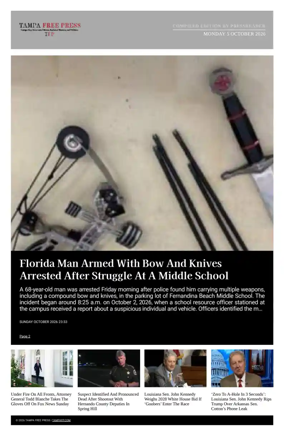 Cover of Tampa Free Press