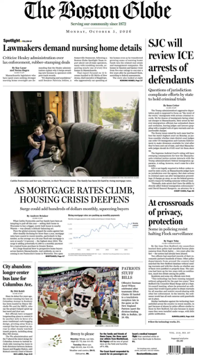 Cover of The Boston Globe