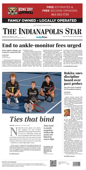 Cover of The Indianapolis Star