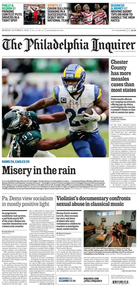 Cover of The Philadelphia Inquirer (South Jersey edition)