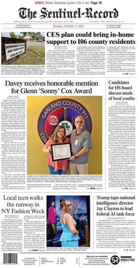 Cover of The Sentinel-Record