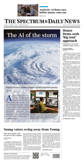 Cover of The Spectrum & Daily News