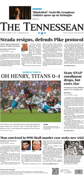Cover of The Tennessean