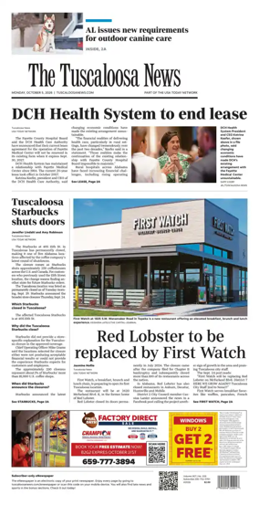 Cover of The Tuscaloosa News