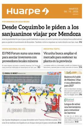 Cover of Diario Huarpe