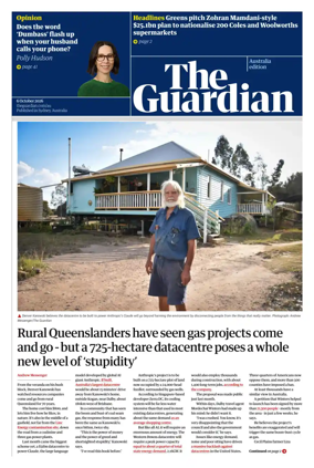 Cover of The Guardian Australia