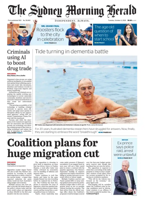 Cover of The Sydney Morning Herald