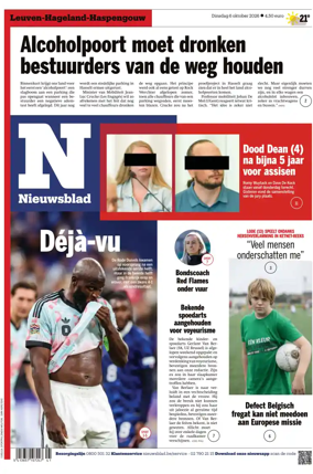 Cover of Het Nieuwsblad