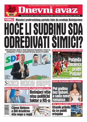 Cover of Dnevni avaz