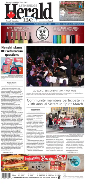 Cover of Lethbridge Herald