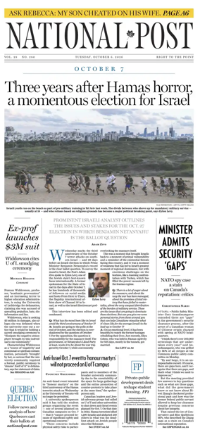 Cover of National Post - (National Edition)