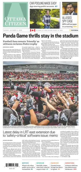 Cover of Ottawa Citizen