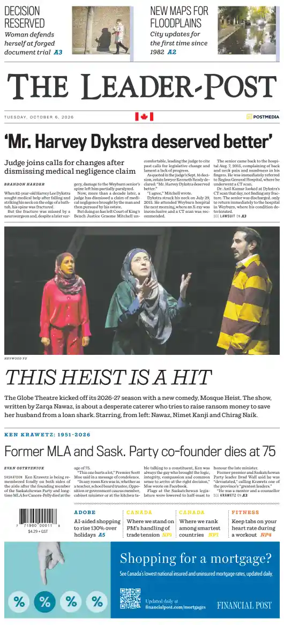 Cover of Regina Leader-Post
