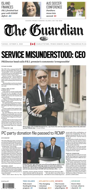 Cover of The Guardian (Charlottetown)