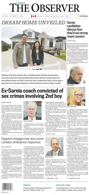 Cover of The Observer (Sarnia)