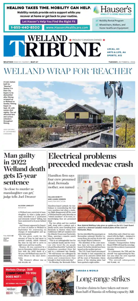 Cover of The Welland Tribune
