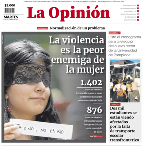 Cover of La Opinion