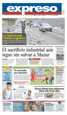 Cover of Diario Expreso