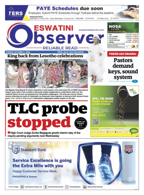 Cover of Eswatini Observer