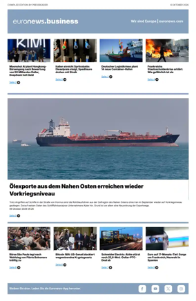 Cover of Euronews Business (German)
