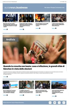 Cover of Euronews Business (Italian)