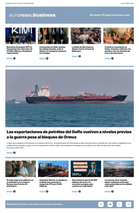 Cover of Euronews Business (Spanish) Compiled Edition