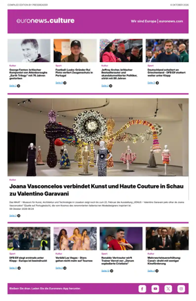 Cover of Euronews Culture and Sport (German)