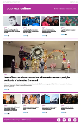 Cover of Euronews Culture and Sport (Portuguese)