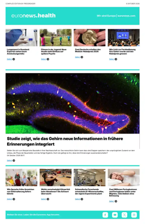 Cover of Euronews Health (German)