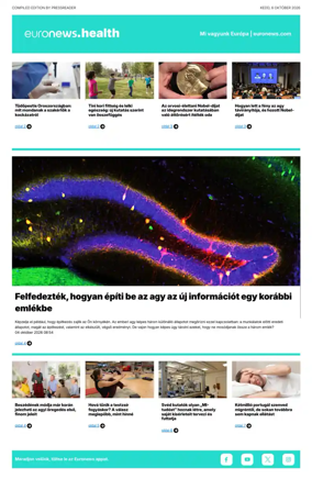 Cover of Euronews Health (Hungarian)