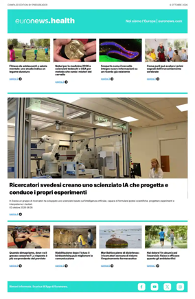 Cover of Euronews Health (Italian)