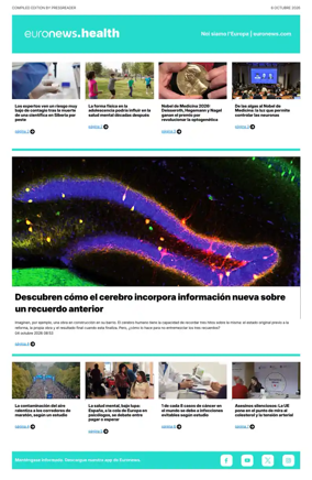 Cover of Euronews Health (Spanish) Compiled Edition